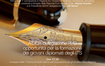 20 novembre 2018 Consegna borse di studio AIDDA Delegazione FVG